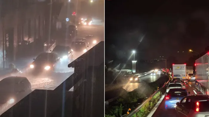 Nubifragio tra Giarre e Acireale: allagamenti sull'autostrada A18, soccorsi alcuni automobilisti intrappolati