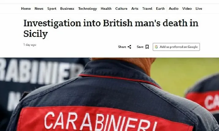 Il mistero di Canicattini sulla stampa inglese: &laquo;John viveva nella comunit&agrave; hippie da tre anni&raquo;